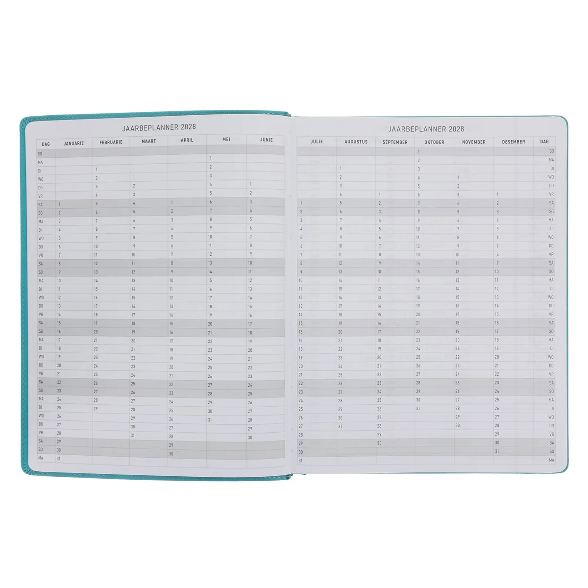 2027 A4 Dagboek - Professionele Jaarbeplanner - Wees Stil en Weet - Kunsleer - Image 4