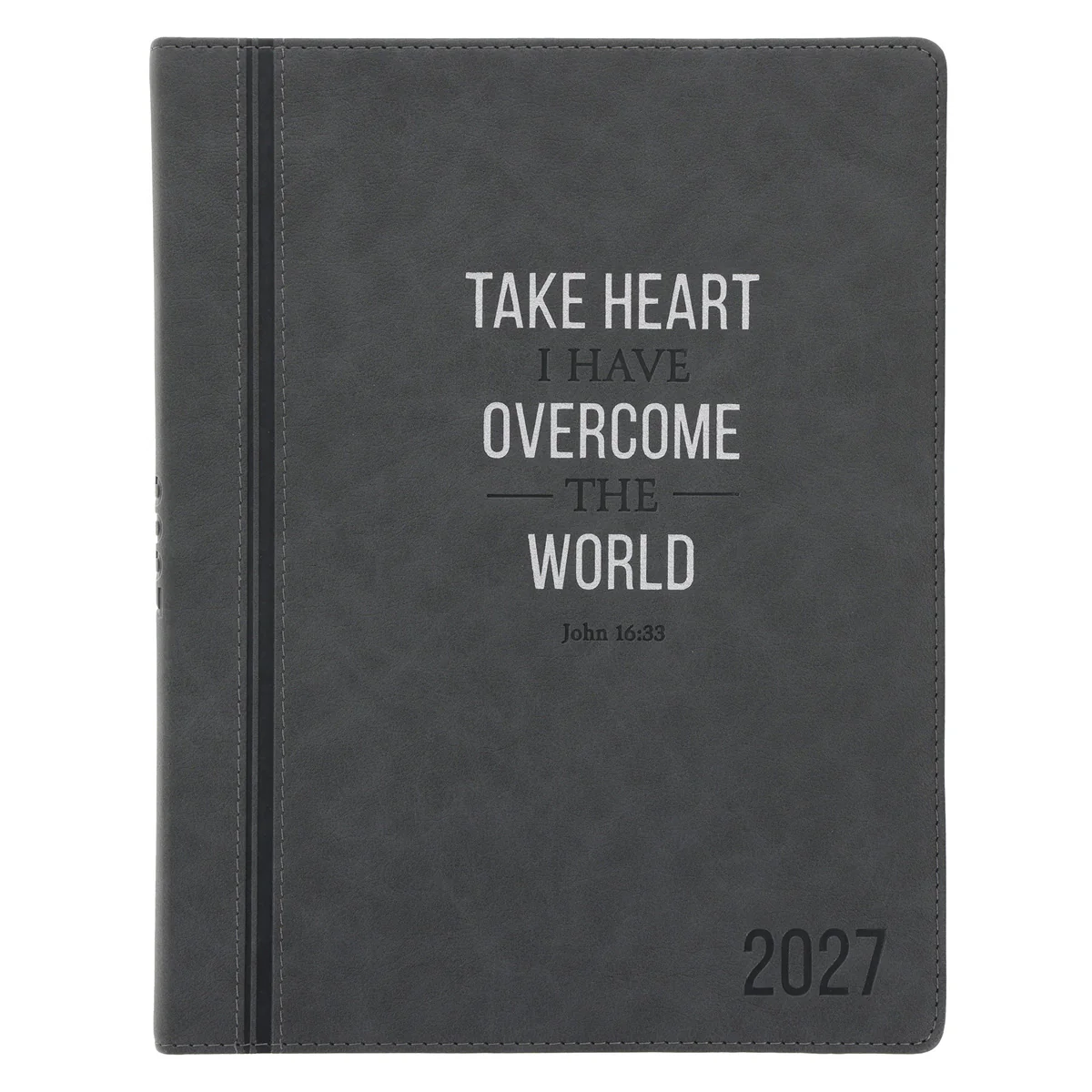 2027 A4 Executive Diary - Daily Planner - Take Heart - Faux Leather