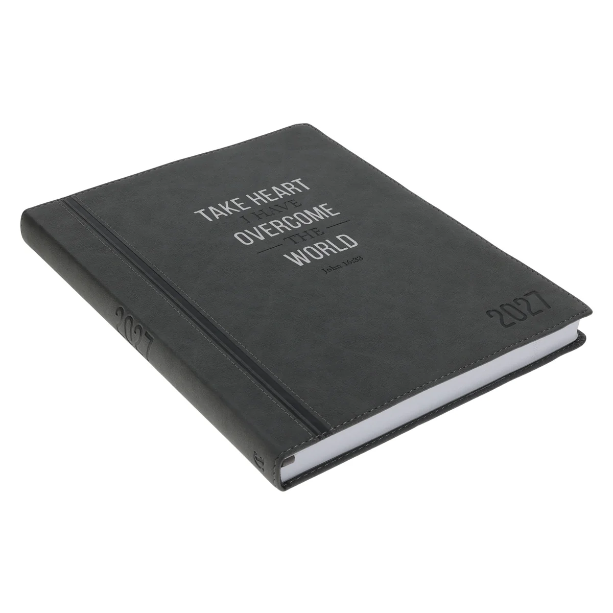2027 A4 Executive Diary - Daily Planner - Take Heart - Faux Leather - Image 3