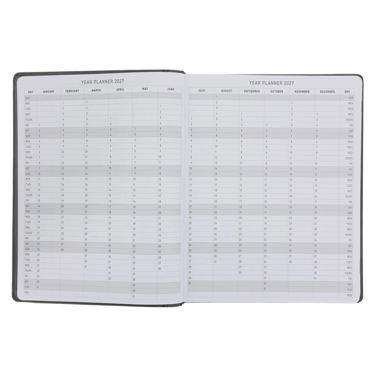 2027 A4 Executive Diary - Daily Planner - Take Heart - Faux Leather - Image 4
