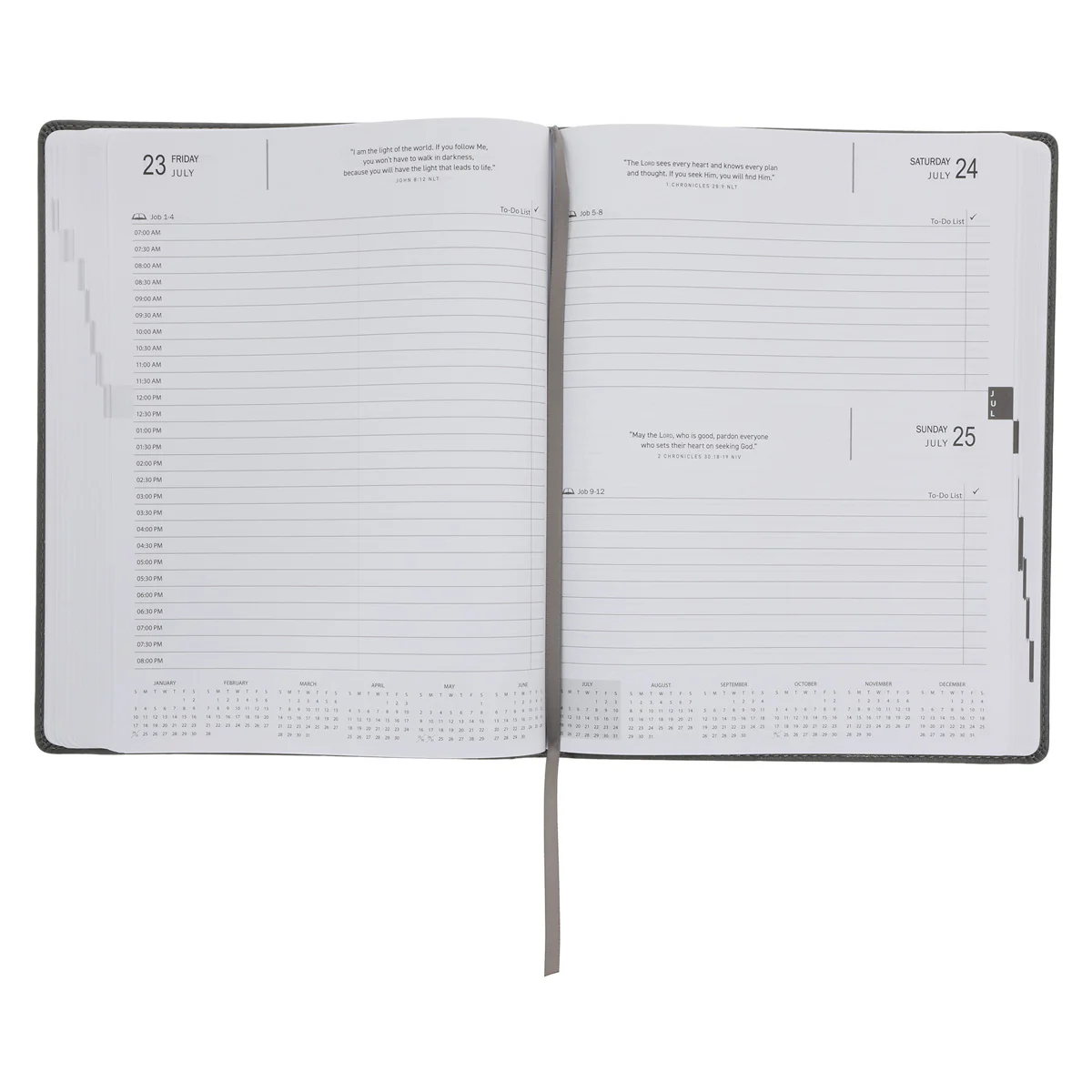 2027 A4 Executive Diary - Daily Planner - Take Heart - Faux Leather - Image 6