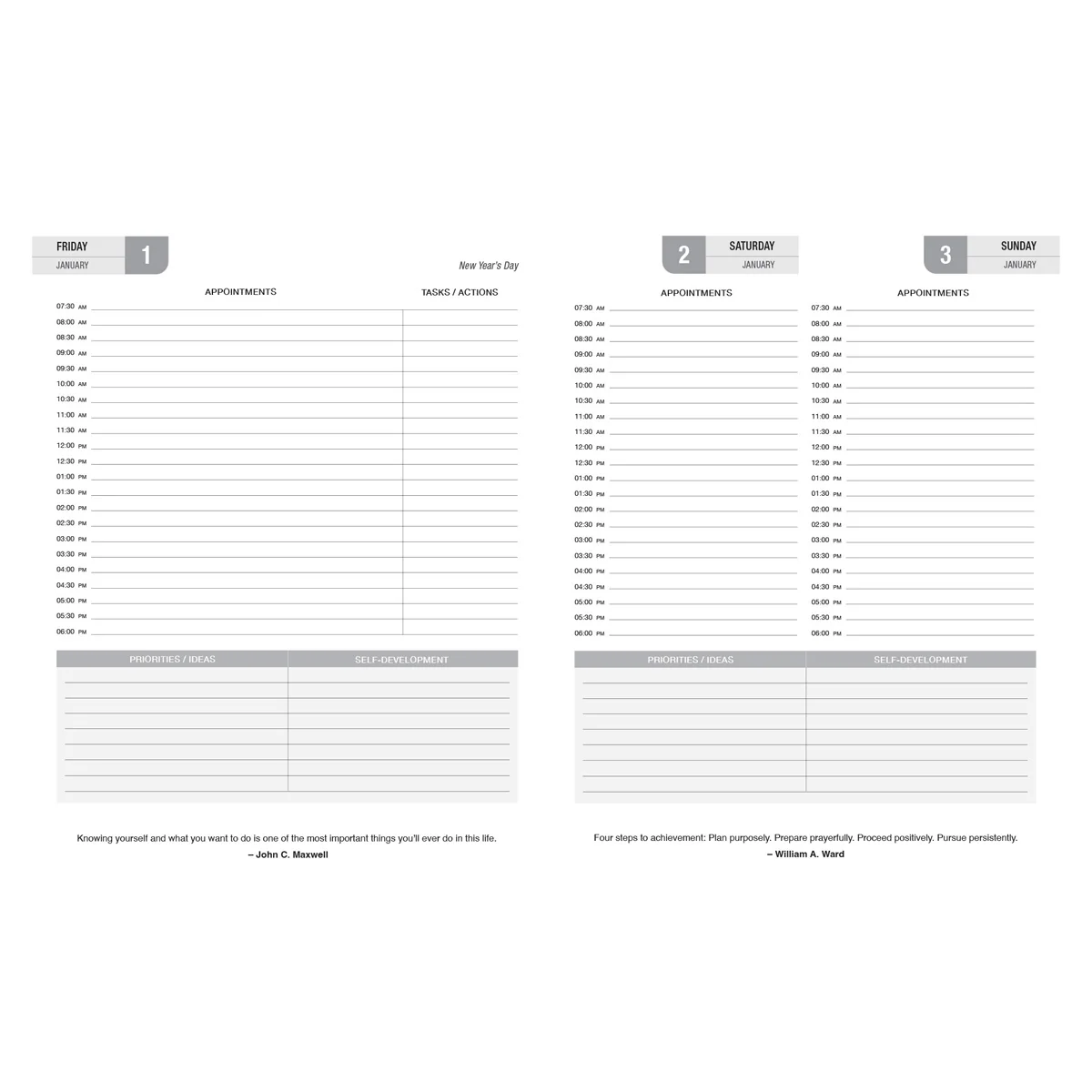2027 A5 Business Diary - Daily Planner - Axis - Matte - Hardcover - Image 4