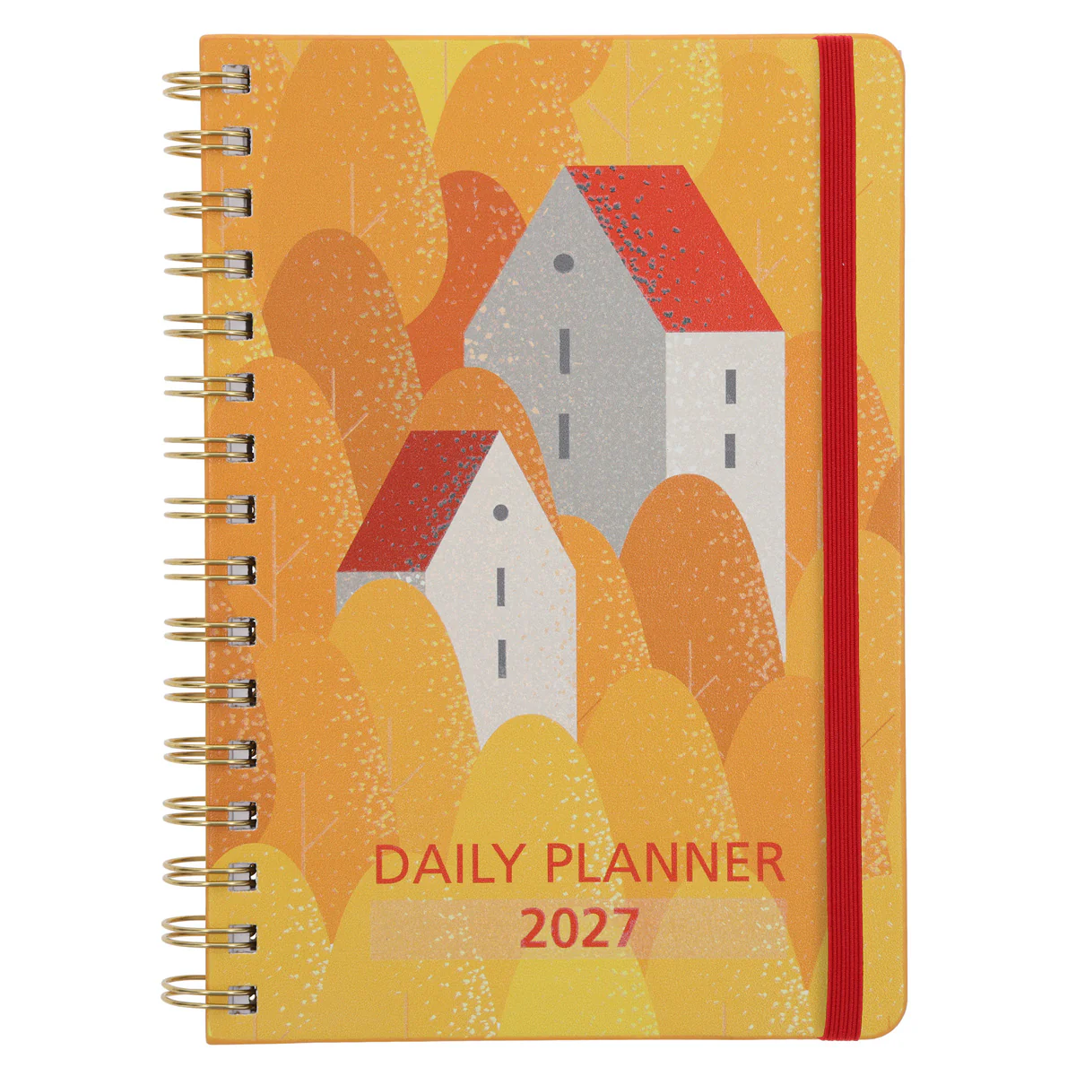 2027 A5 Diary - Daily Planner - Mountain Scene - Wirebound