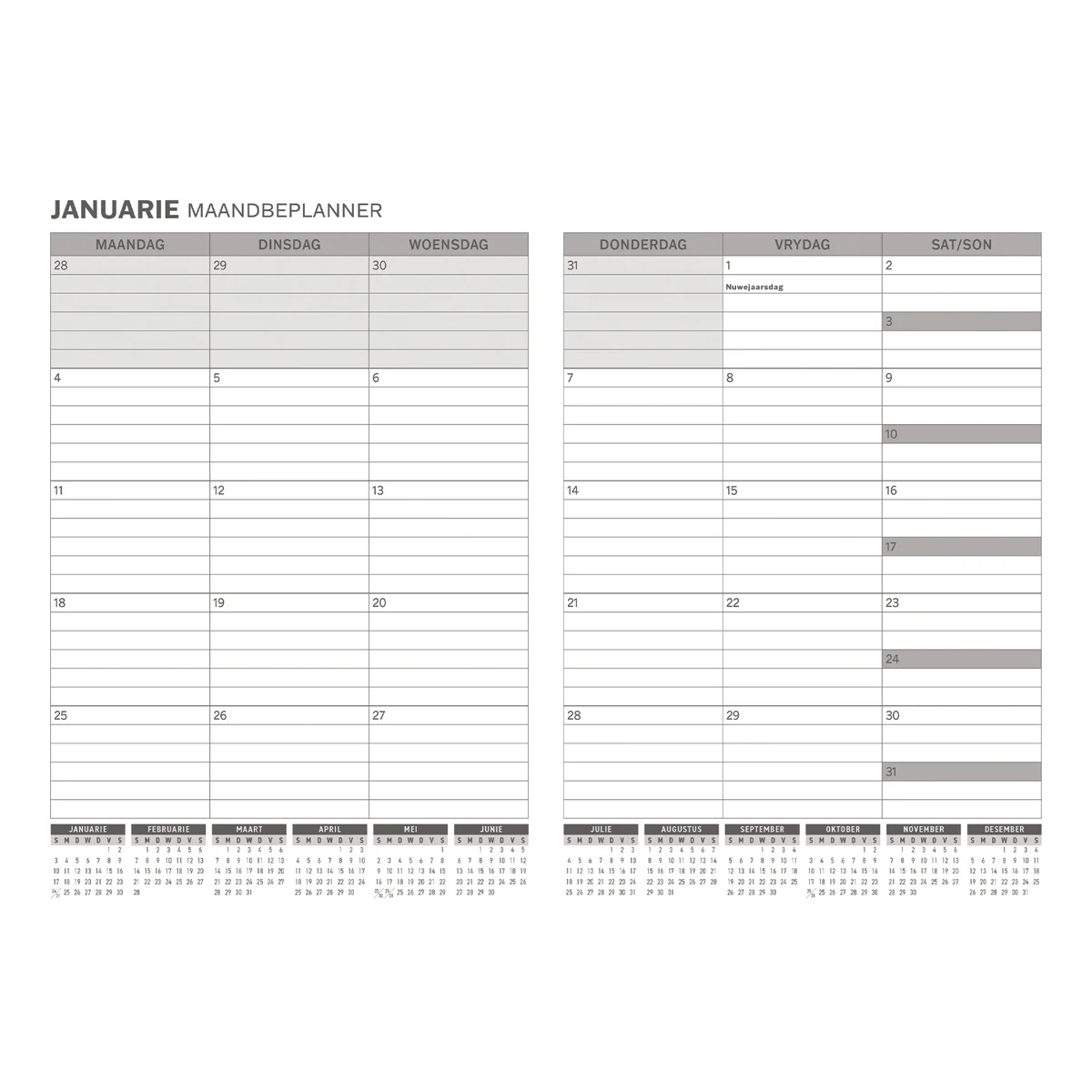 2027 Angus Buchan Dagboek - Dagbeplanner - Wandel in Geloof - Kunsleer met Rits - Image 3