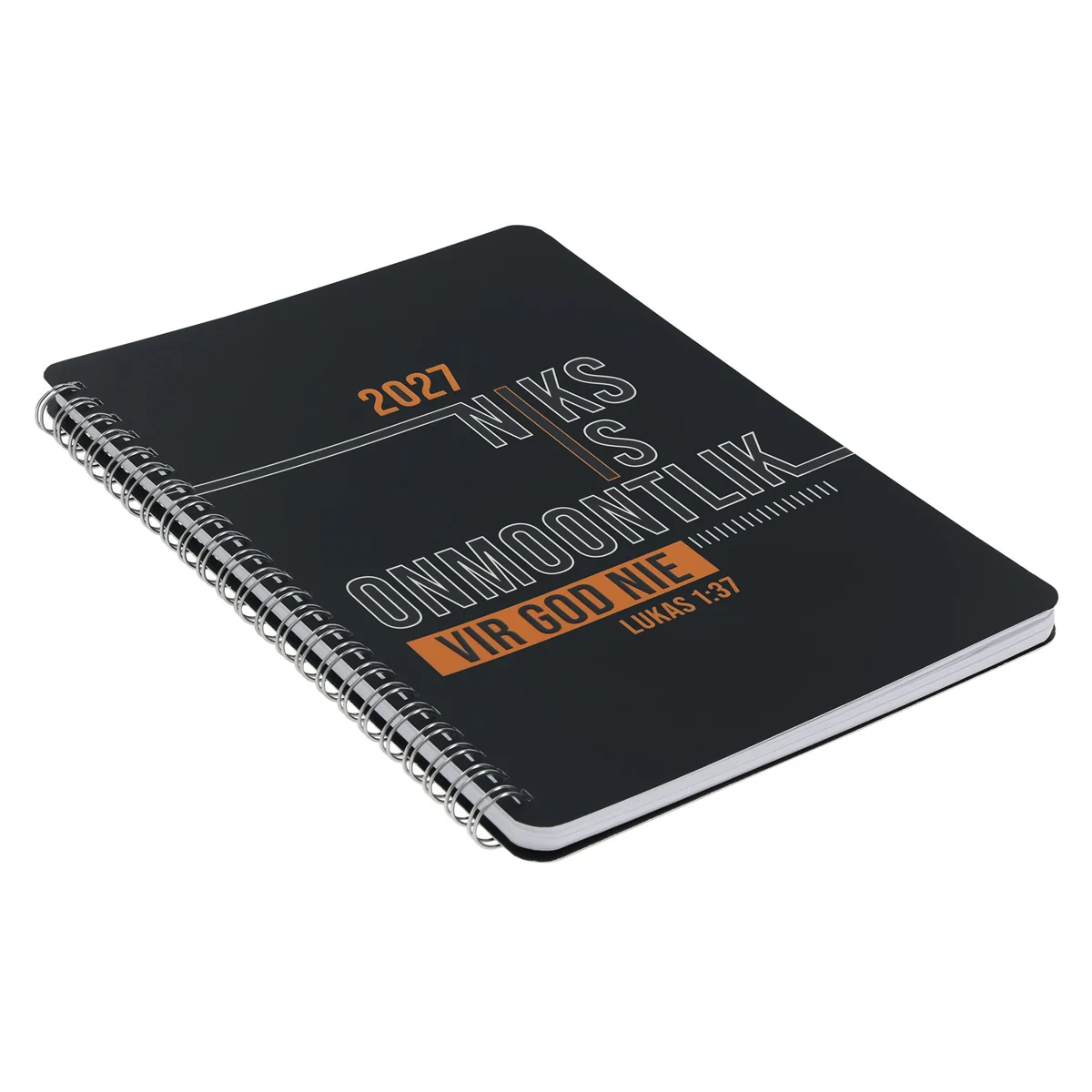 2027 Dagboek - Dagbeplanner - Niks Is Onmoontlik vir God Nie - Ringbind - Image 3