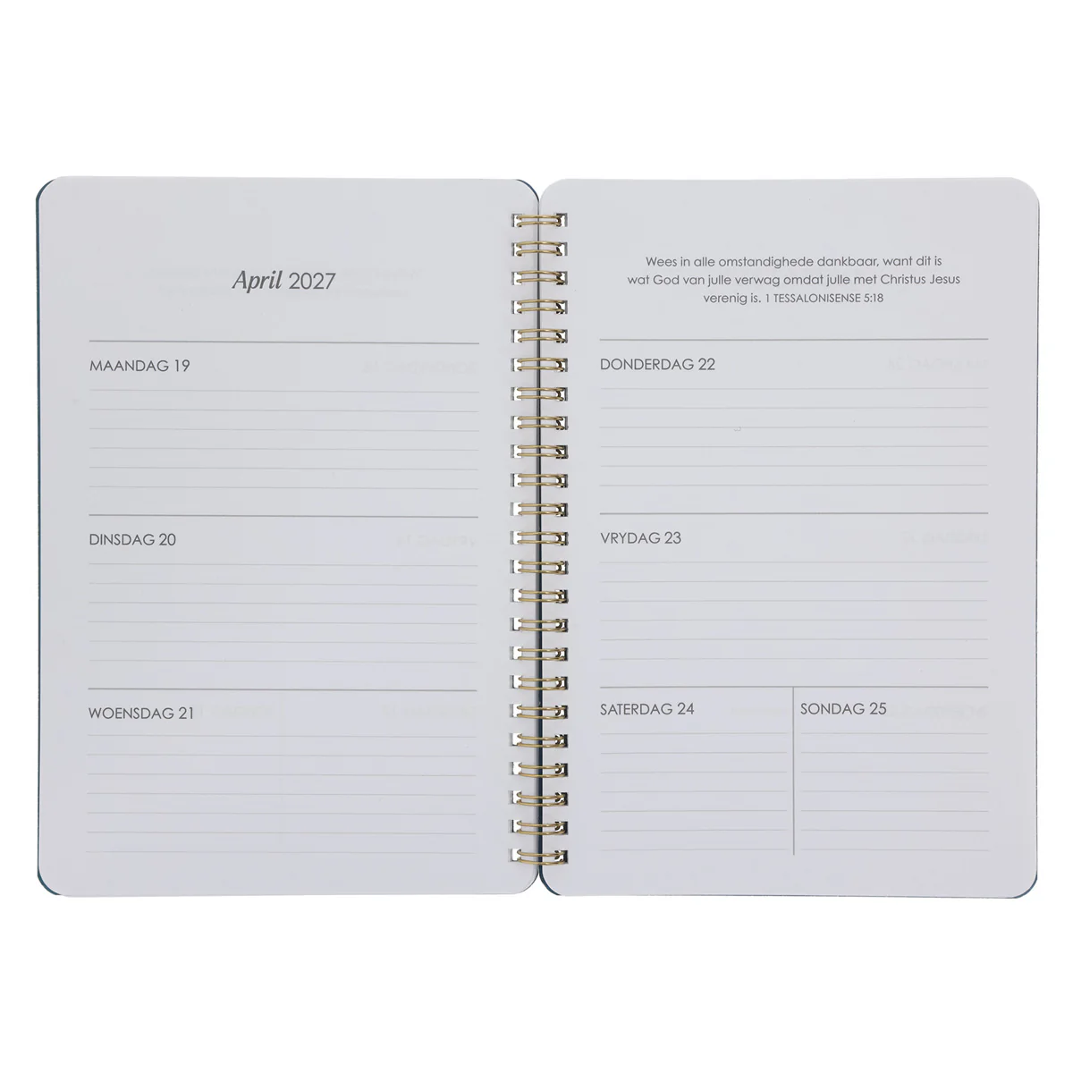 2027 Dagboek - Dagbeplanner - Onbeskryflike Genade - Ringbind - Image 6