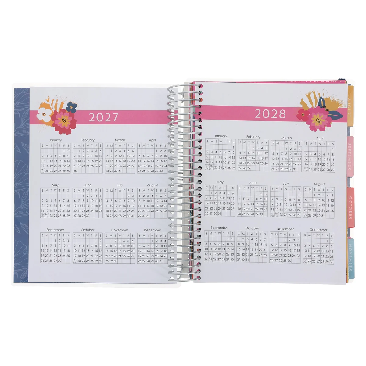 2027 Diary - 18-Month Planner for Women - Grateful and Blessed - Wirebound - Image 5