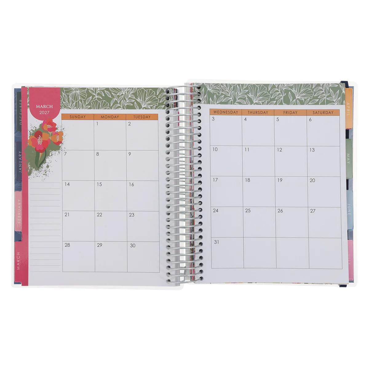 2027 Diary - 18-Month Planner for Women - Grateful and Blessed - Wirebound - Image 6
