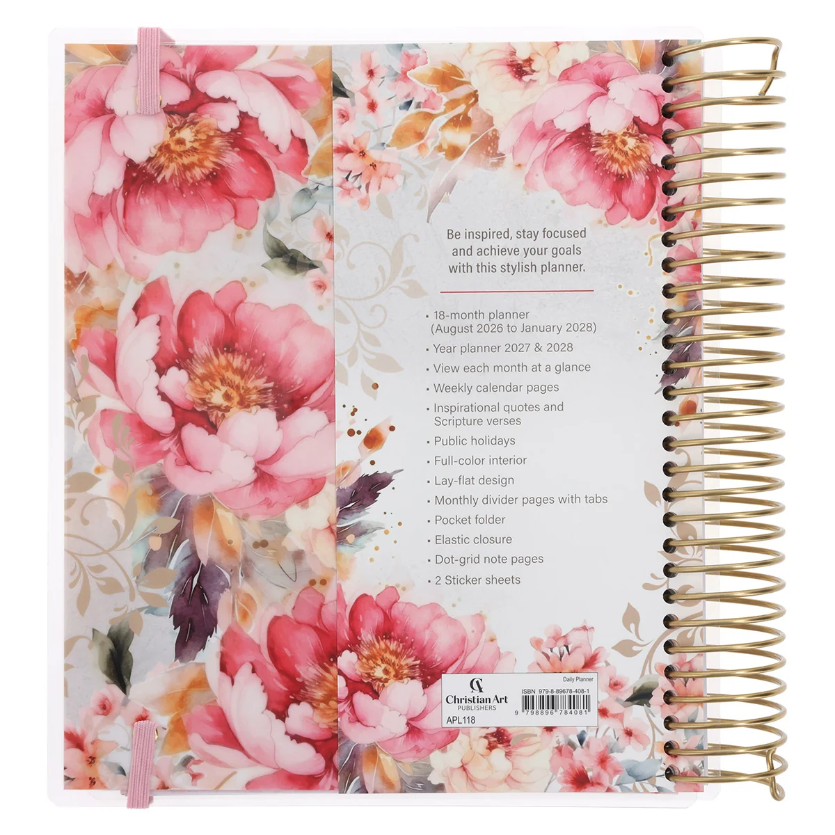 2027 Diary - 18-Month Planner for Women - Strength and Dignity - Wirebound - Image 2