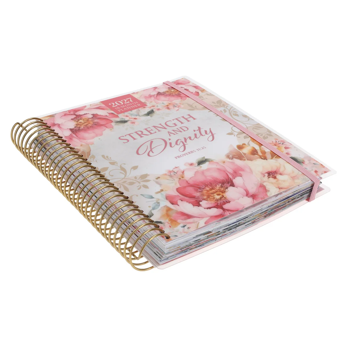 2027 Diary - 18-Month Planner for Women - Strength and Dignity - Wirebound - Image 3