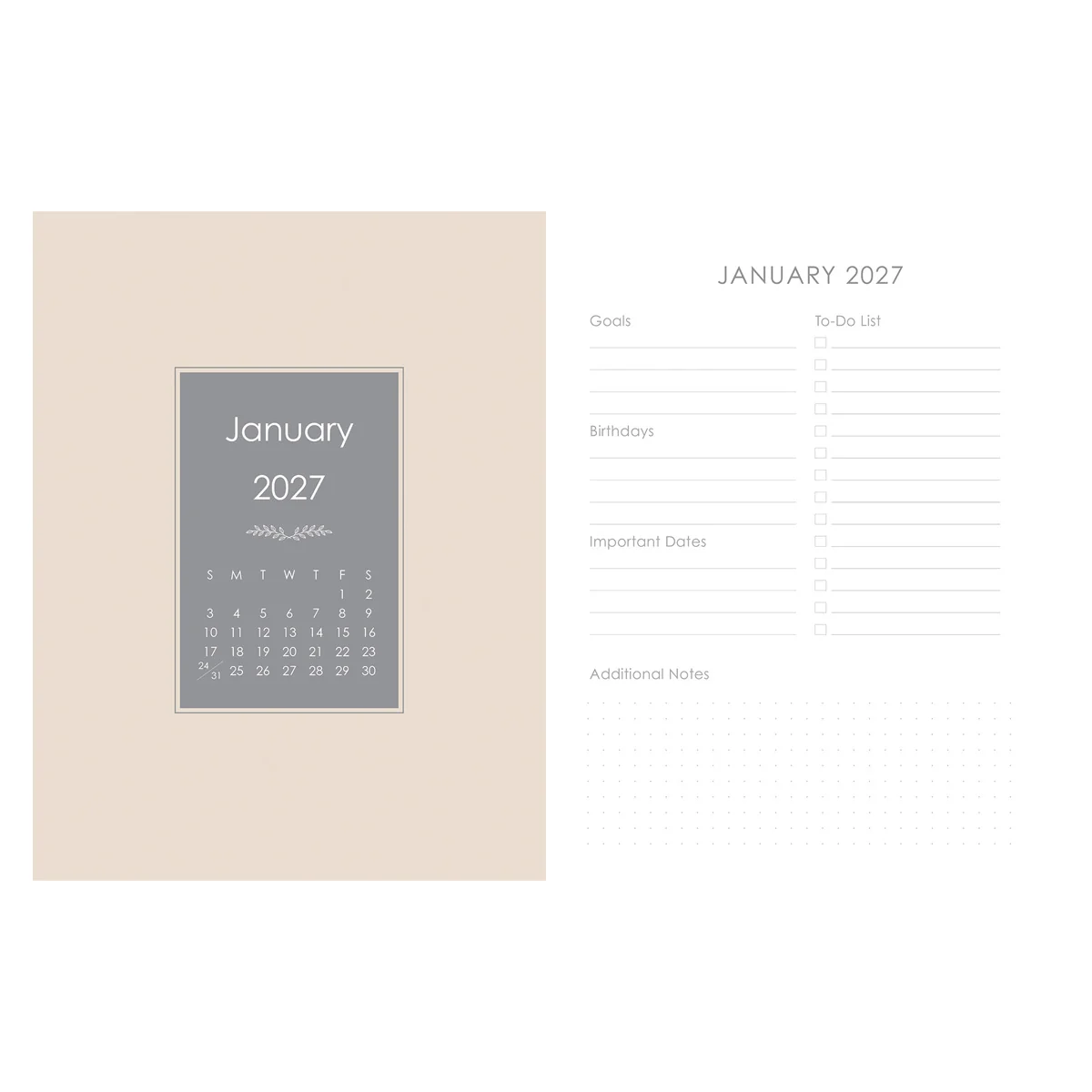 2027 Diary - 18-Month Planner for Women - Trust in the Lord - Faux Leather with Zip - Image 2