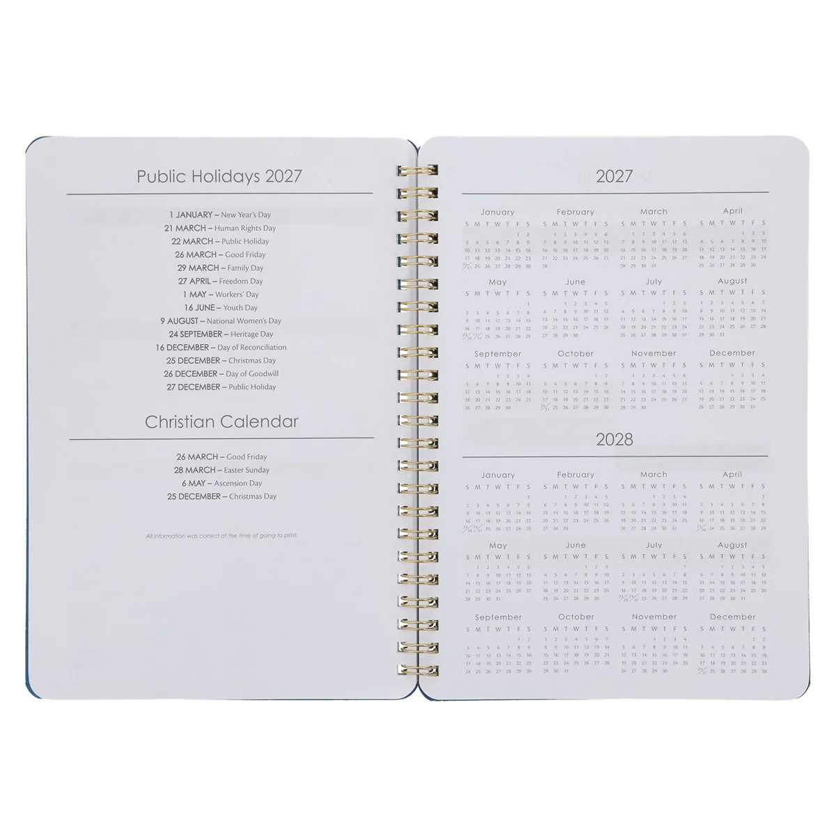 2027 Diary - Daily Planner - Amazing Grace - Wirebound - Image 5