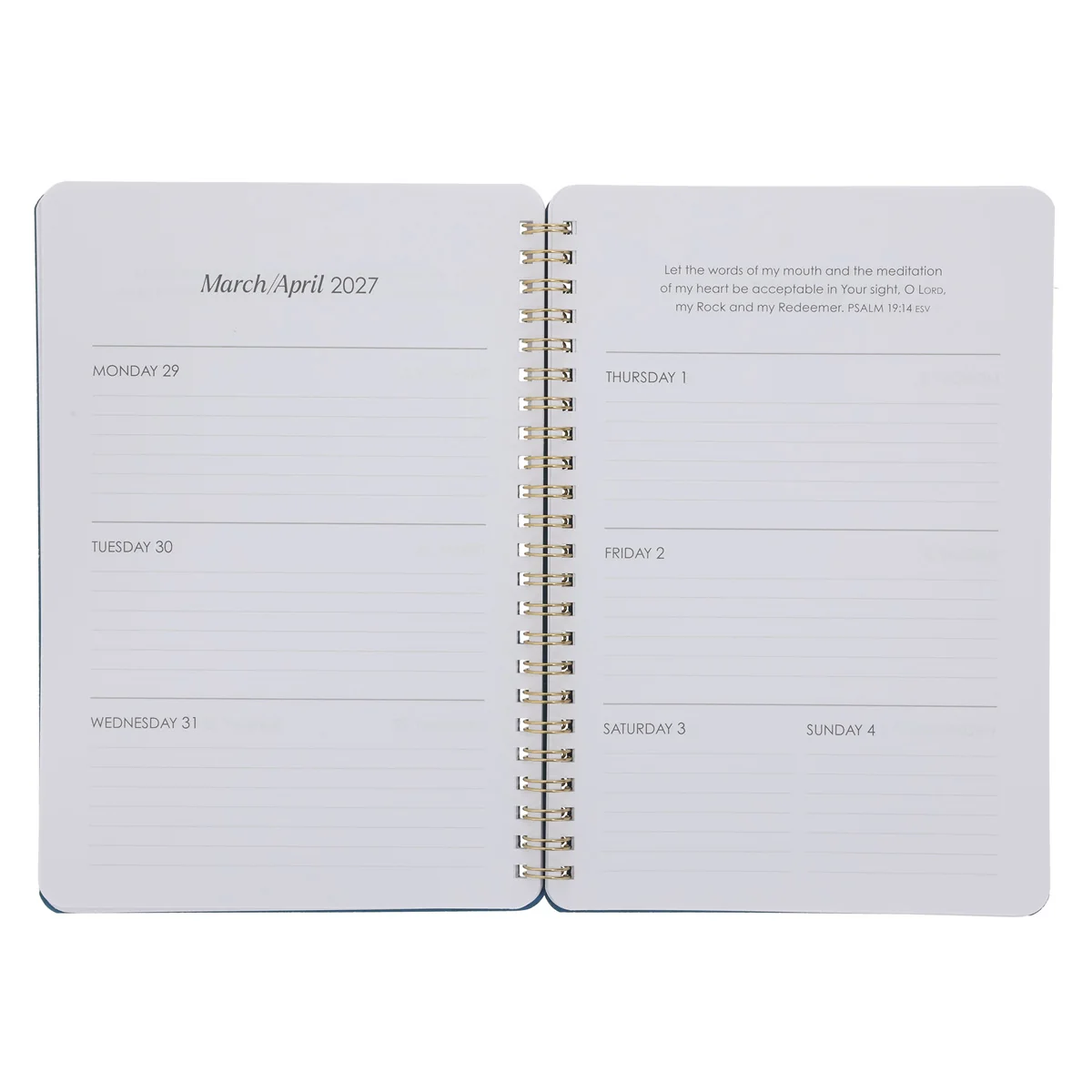 2027 Diary - Daily Planner - Amazing Grace - Wirebound - Image 7