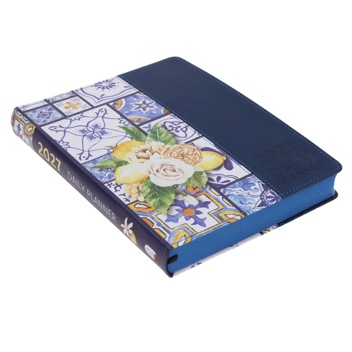 2027 Diary - Daily Planner - Lifestyle for Women - Moroccan Tiles - Imitation Leather - Image 3
