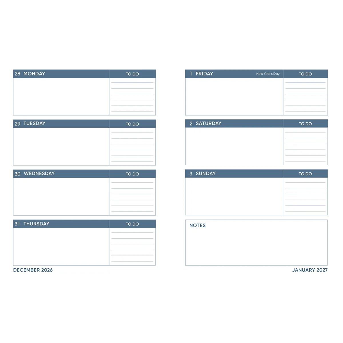2027 Diary - Daily Planner - Plan with Purpose - Quarter-Bound - Hardcover - Image 2