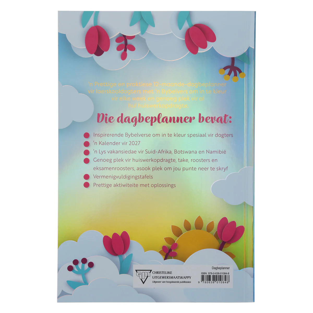 2027 Skooldagboek met Bybelverse om in te Kleur - Dagbeplanner vir Dogters - Sagteband - Image 2