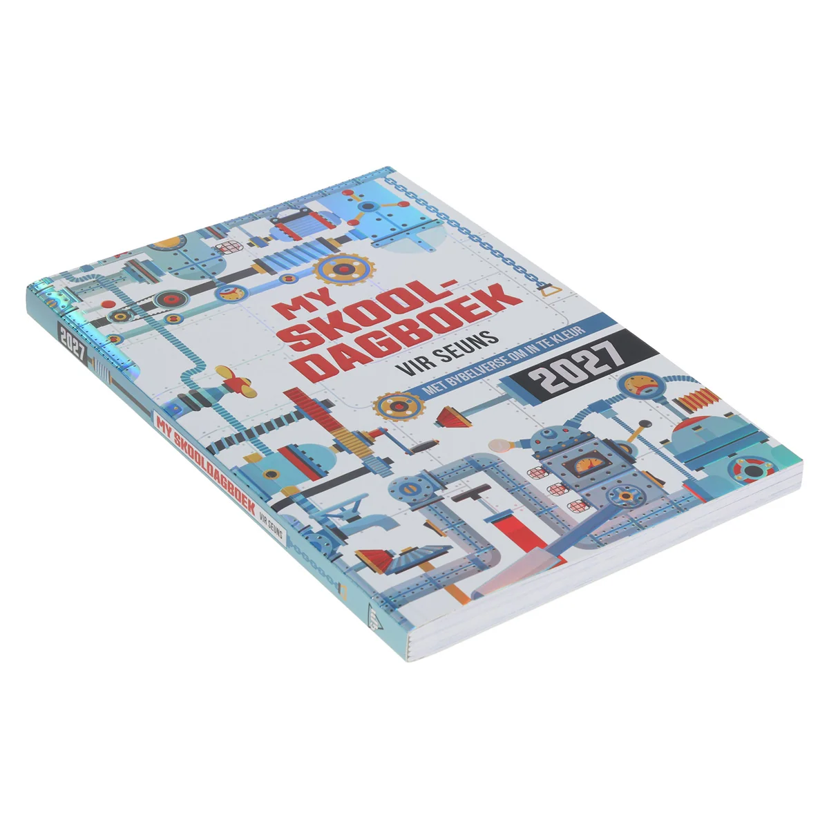 2027 Skooldagboek met Bybelverse om in te Kleur - Dagbeplanner vir Seuns - Sagteband - Image 3