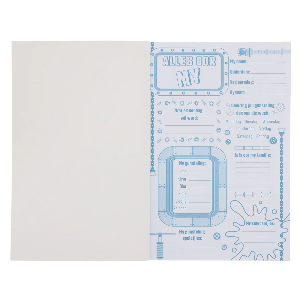 2027 Skooldagboek met Bybelverse om in te Kleur - Dagbeplanner vir Seuns - Sagteband - Image 4