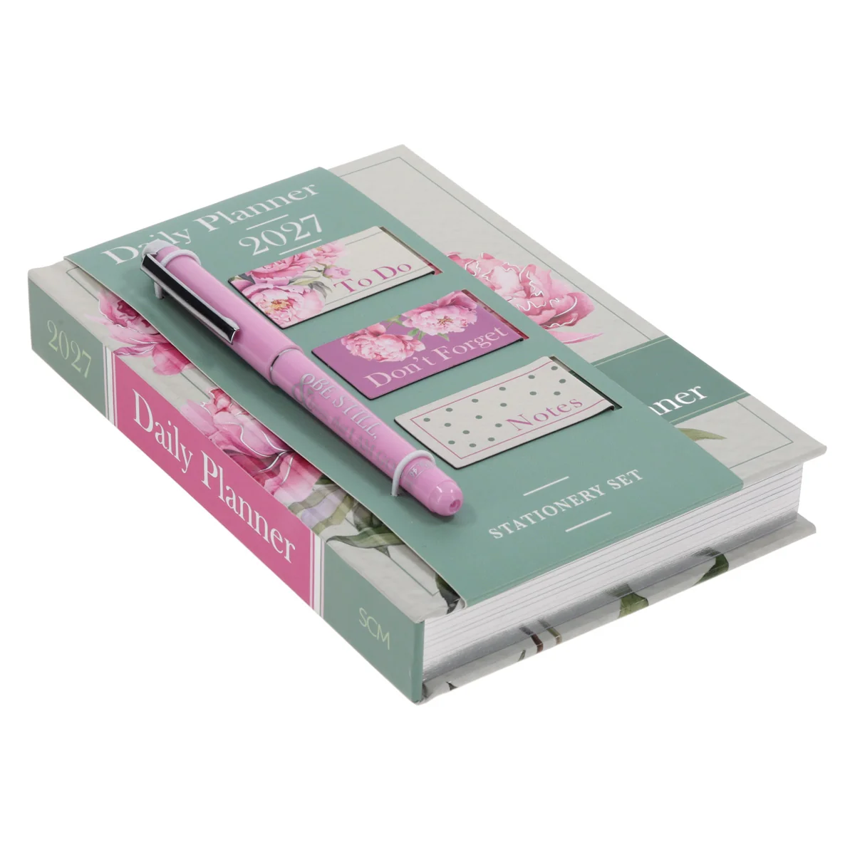 2027 Diary - General Christian Daily Planner for Women - Pink - Hardcover with Stationery Set - Image 3