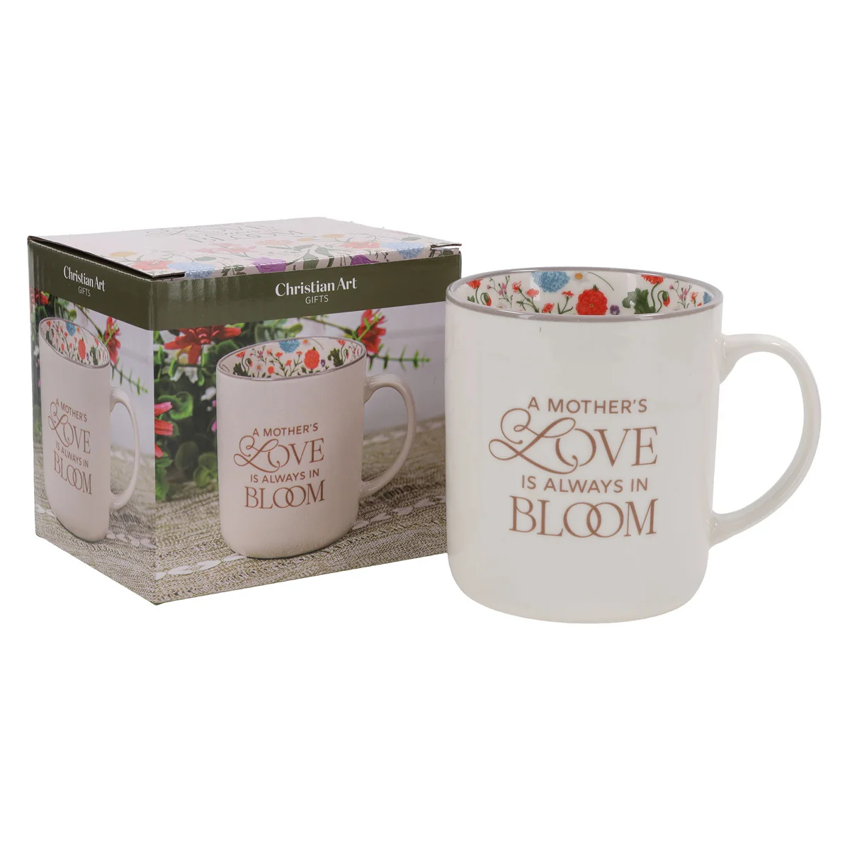 A Mother's Love Is Always in Bloom Floral Ceramic Mug - Image 4