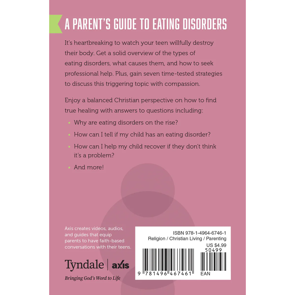 A Parents Guide To Eating Disorders (Axis)(Paperback) - Image 2