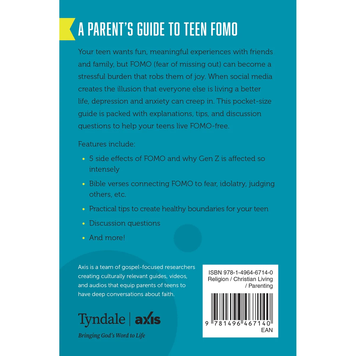 A Parents Guide To Teen Fomo (Axis)(Paperback) - Image 2