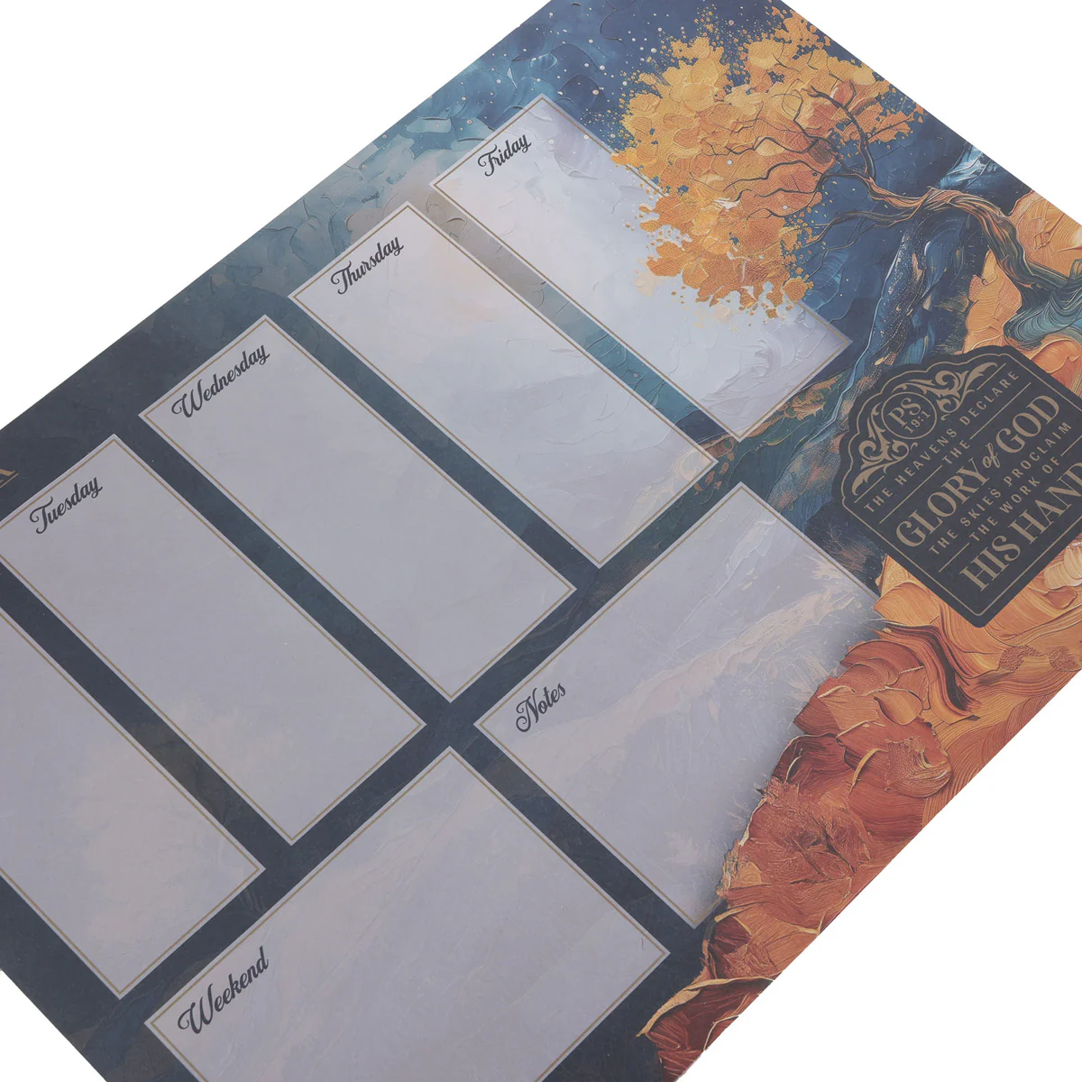 A3 Weekly Desk Planner - Glory of God - Image 3