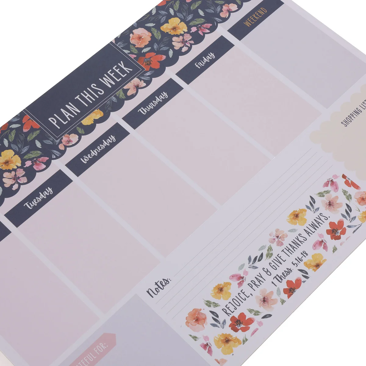 A3 Weekly Desk Planner - Rejoice, Pray and Give Thanks Always - Image 3