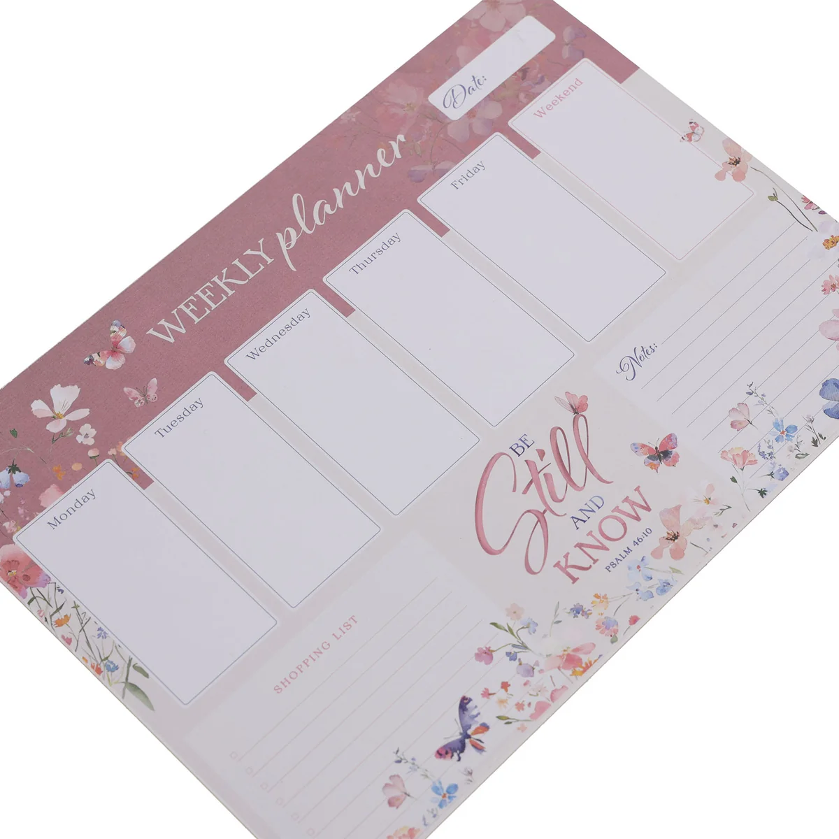 A4 Weekly Desk Planner - Be Still and Know - Image 3