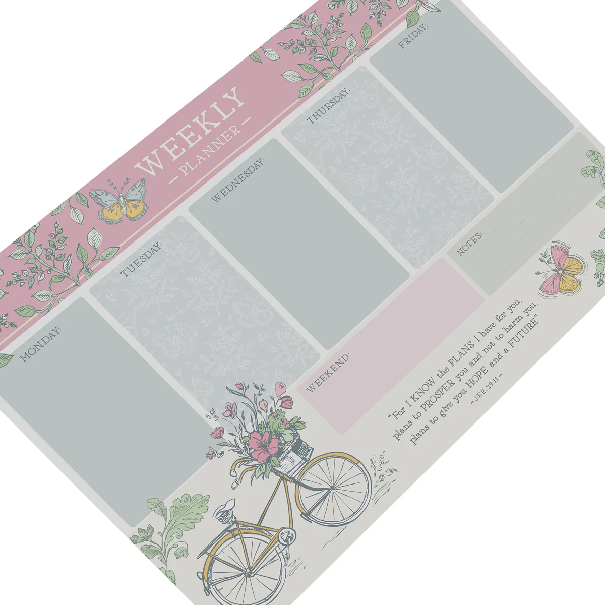 A4 Weekly Desk Planner - For I Know the Plans - Image 3
