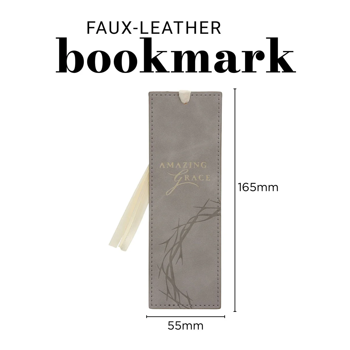 Amazing Grace Faux Leather Bookmark - Image 4