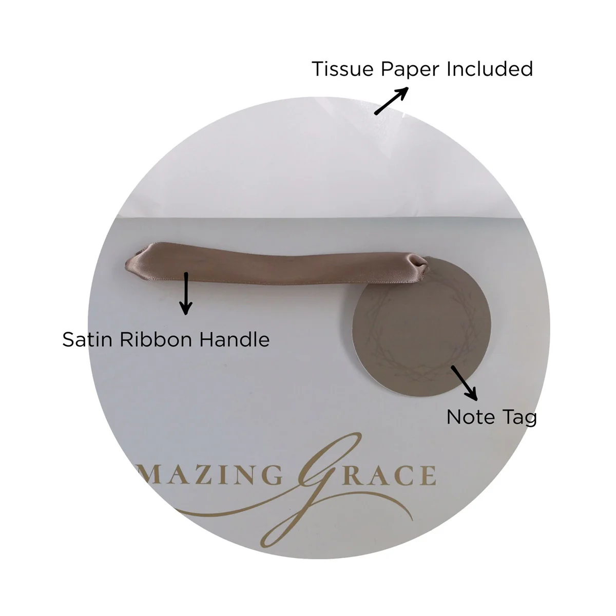 Amazing Grace Portrait Gift Bag with Gift Tag - Image 5
