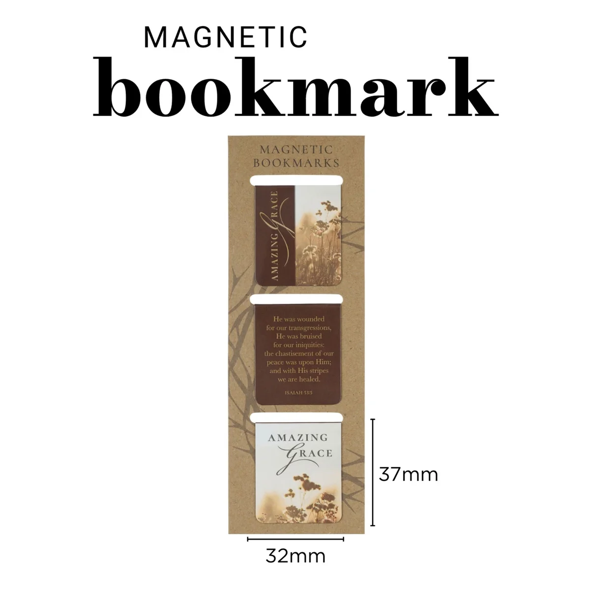 Amazing Grace Three-Piece Magnetic Bookmark Set - Image 3