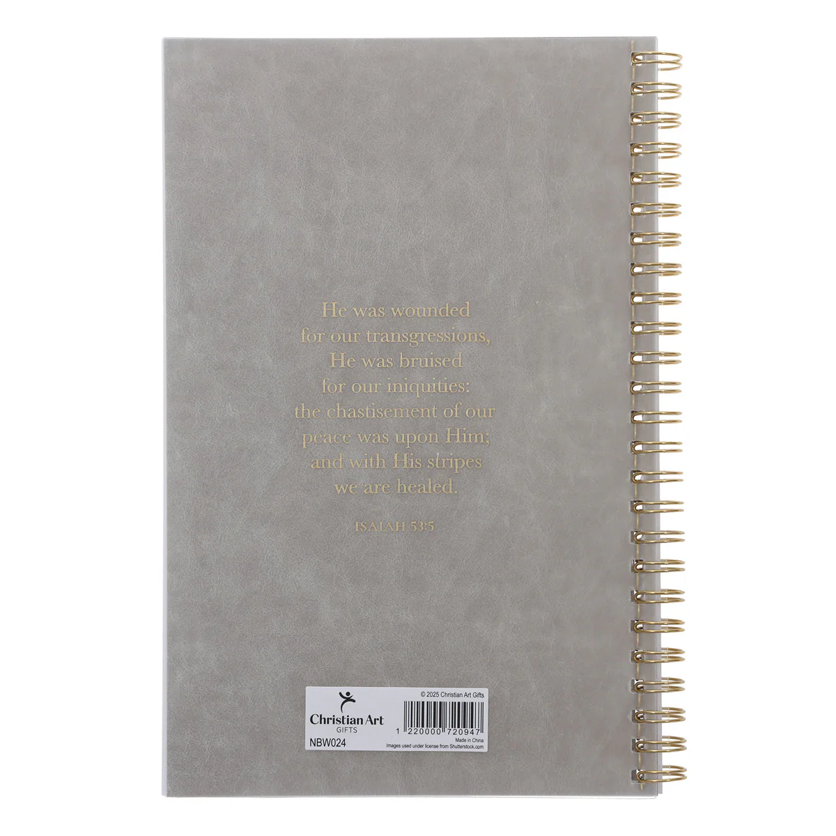 Amazing Grace Wirebound Notebook with PVC Cover - Image 2