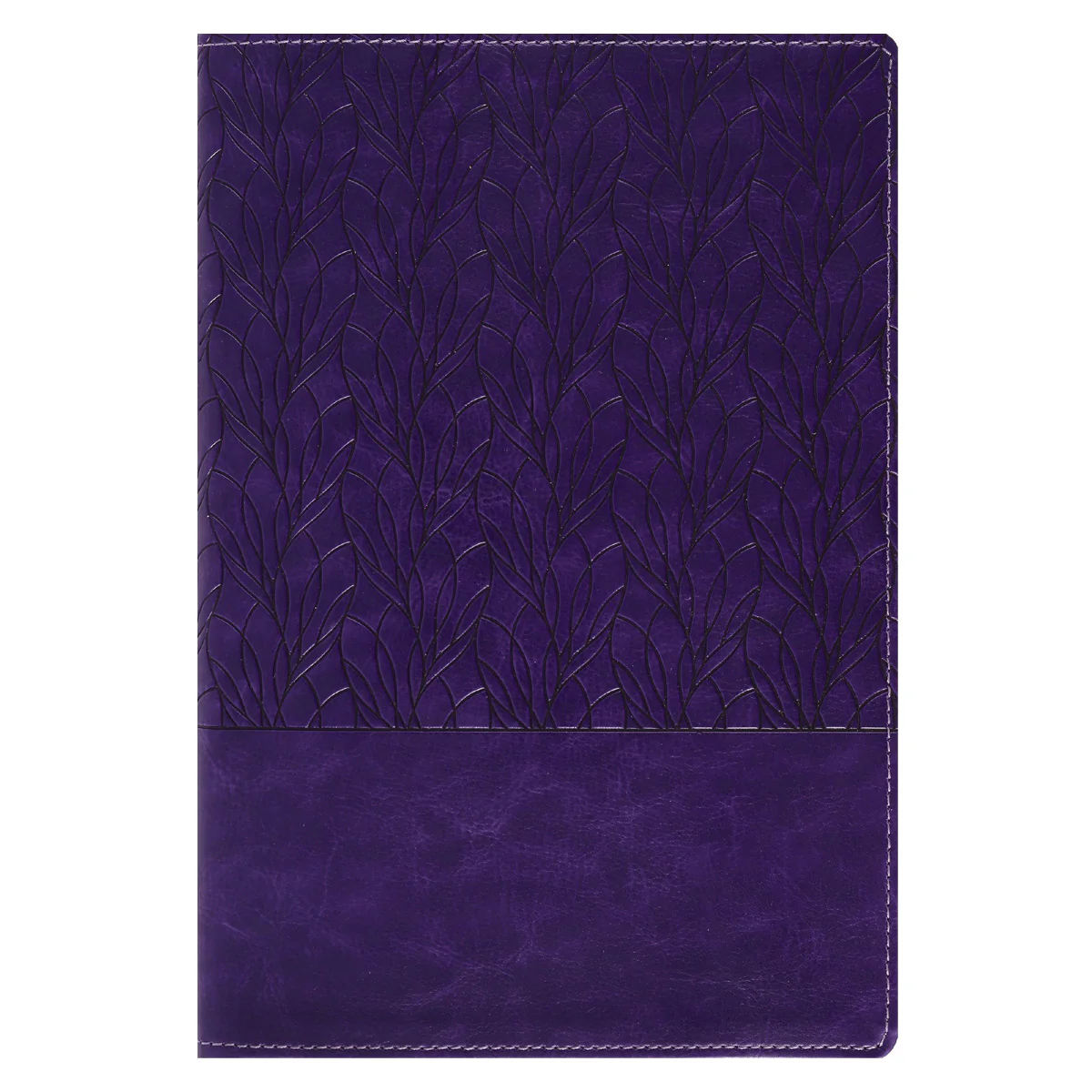 Amplified Purple Imitation Leather Holy Bible Large Print
