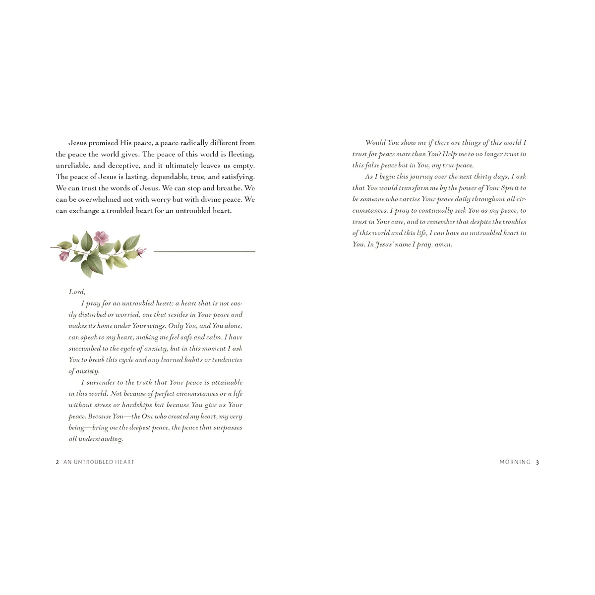 An Untroubled Heart: Calming Anxiety and Finding God's Peace a 30-Day Devotional (Hardcover) - Image 3