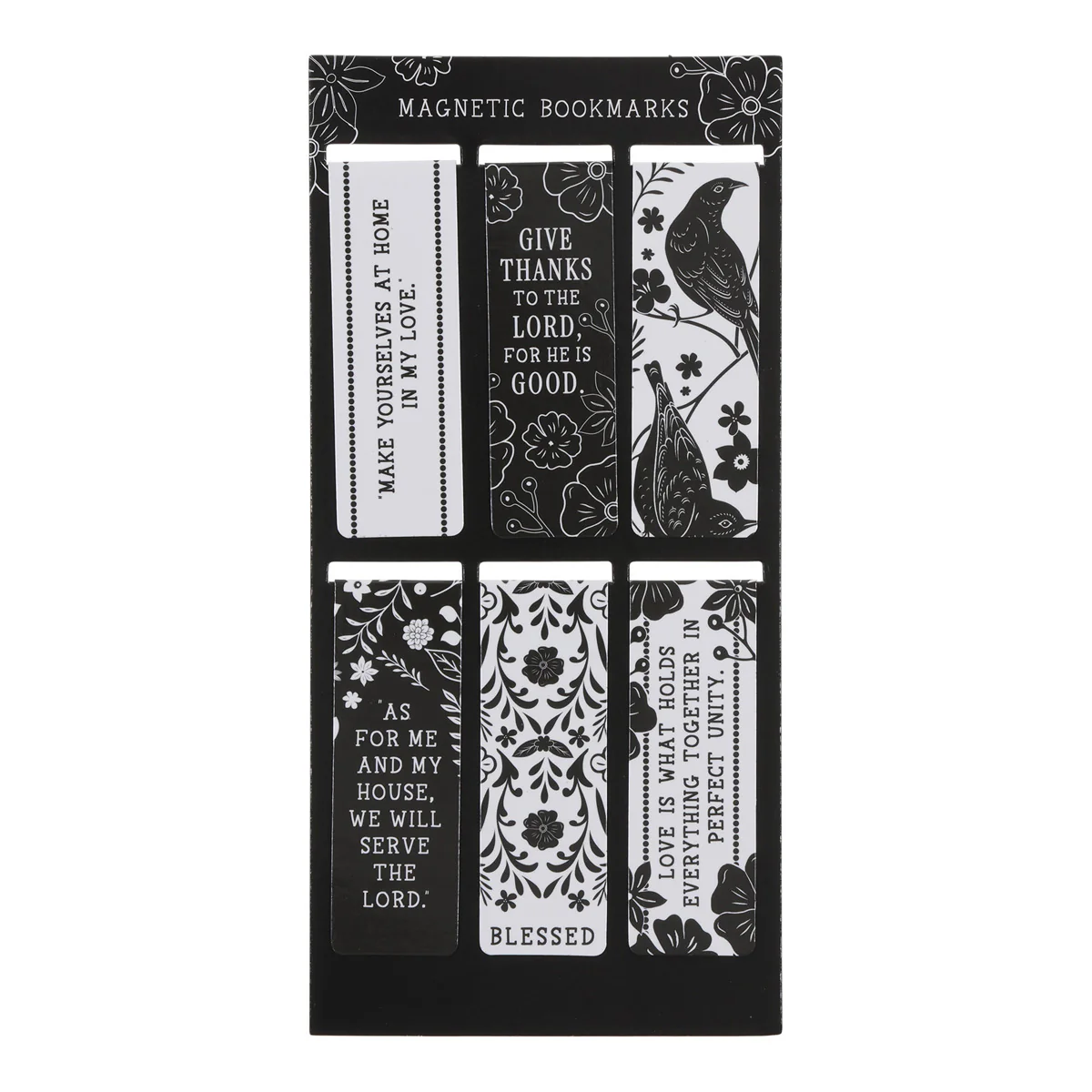 As for Me and My House, We Will Serve the Lord Six-Piece Magnetic Bookmark Set