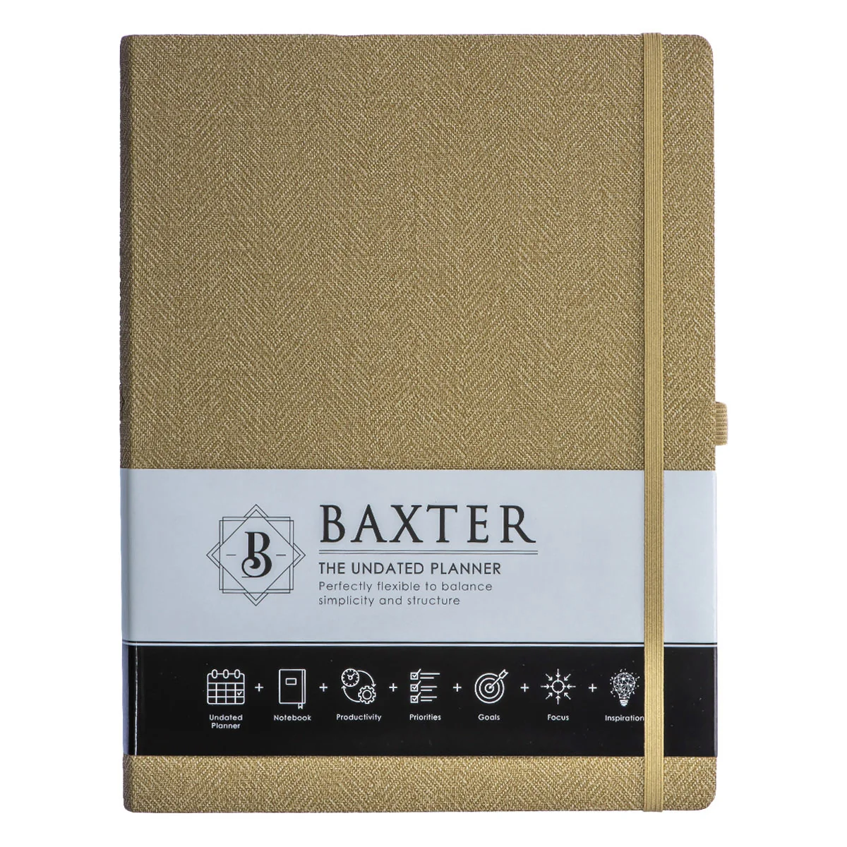Baxter Undated Planner A4 Sand Color (Durable Synthetic Fibre Flexcover) - Image 3