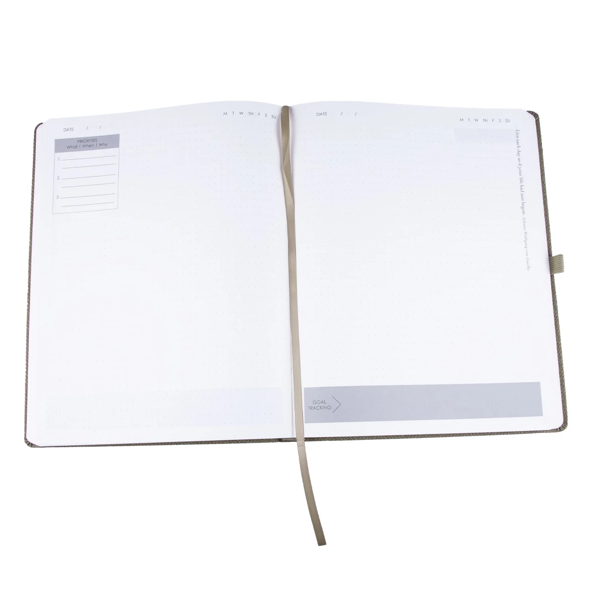 Baxter Undated Planner A4 Sand Color (Durable Synthetic Fibre Flexcover) - Image 5