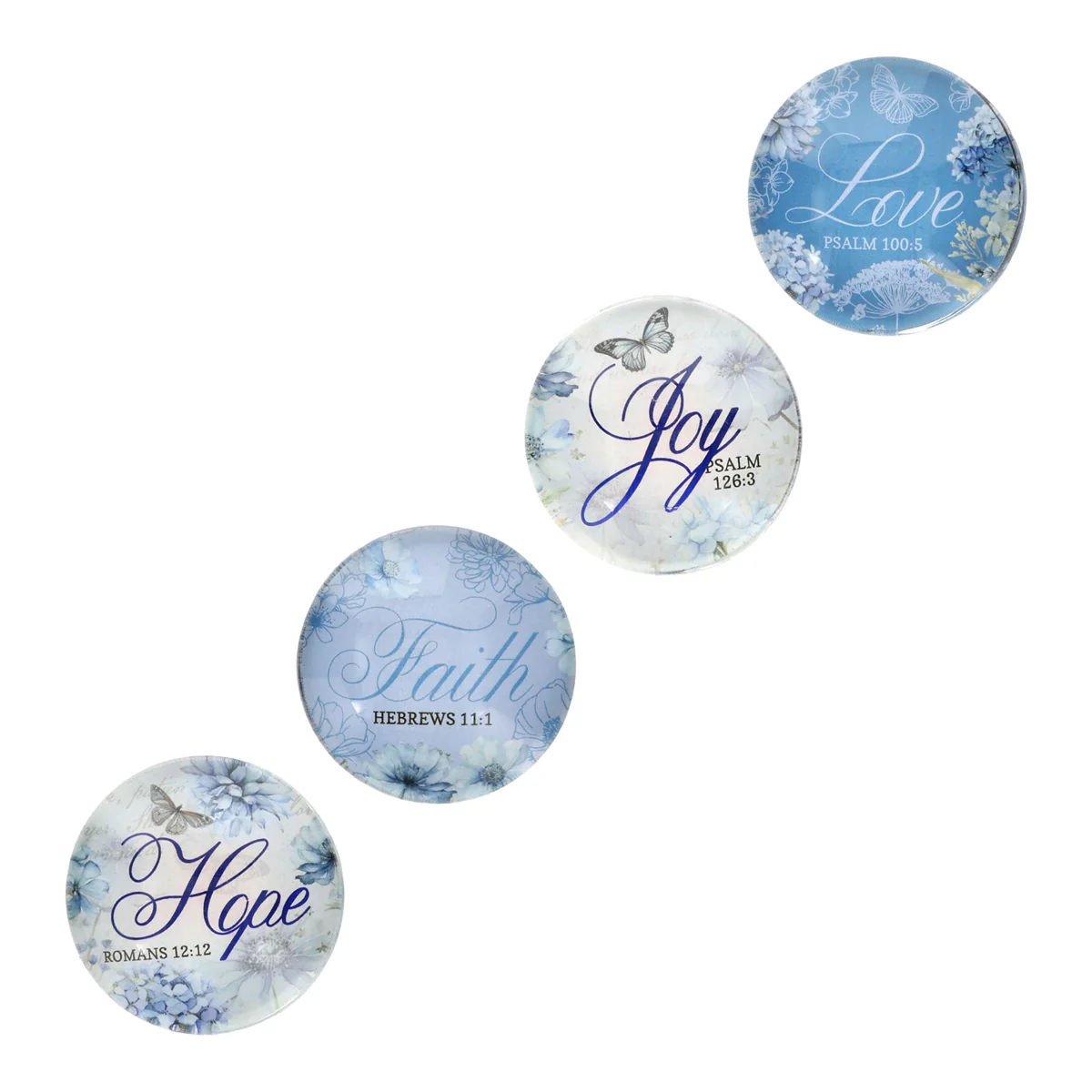 Be Joyful in Hope Four-Piece Glass Magnetic Set - Image 3