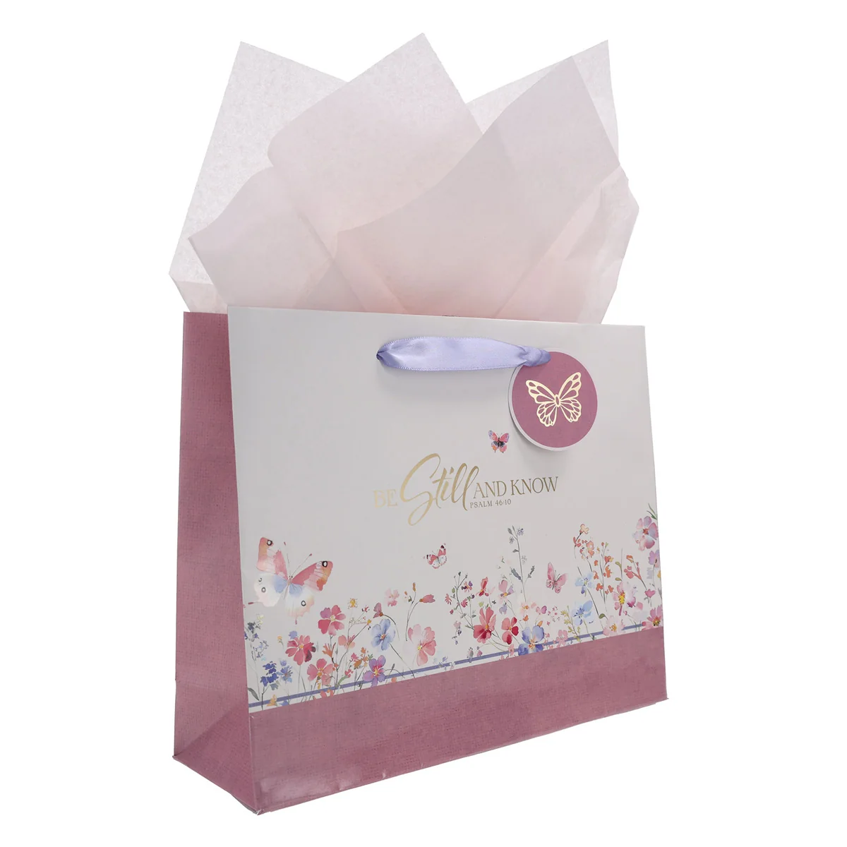 Be Still and Know Landscape Gift Bag with Gift Tag - Image 3
