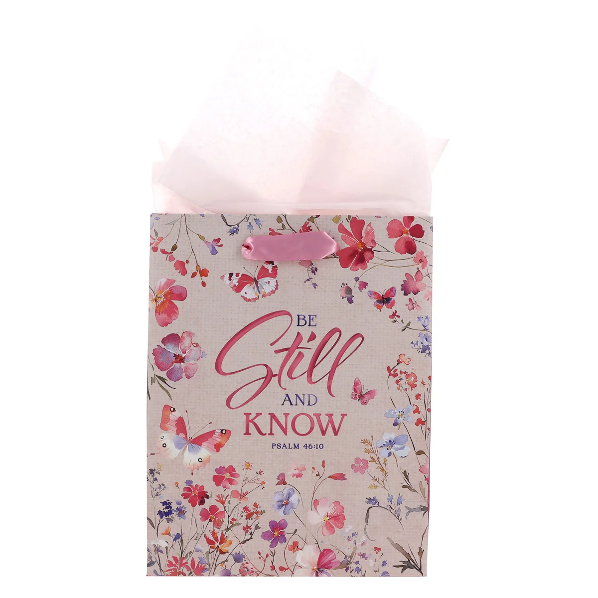 Be Still and Know Medium Gift Bag with Gift Tag - Image 2