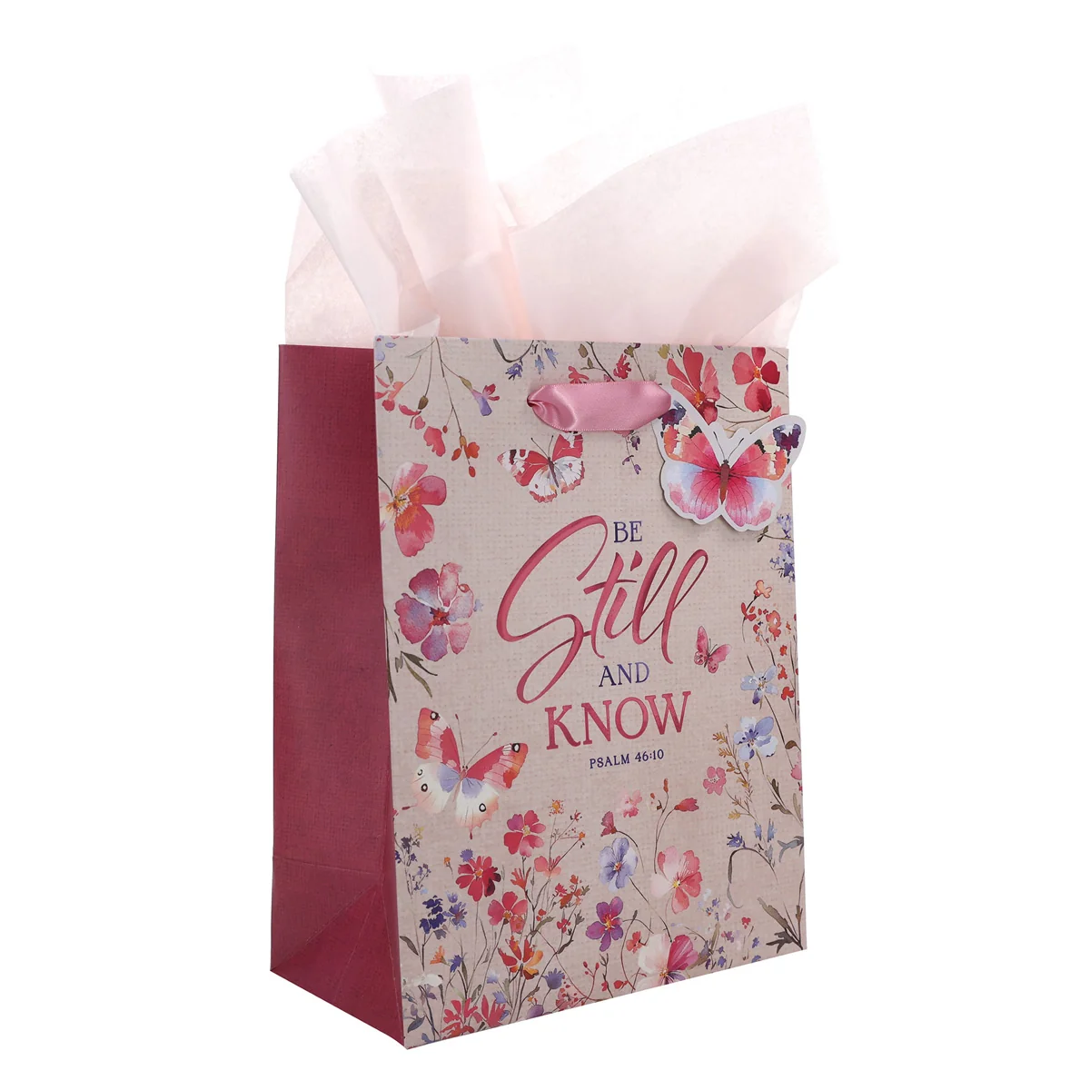 Be Still and Know Medium Gift Bag with Gift Tag - Image 3
