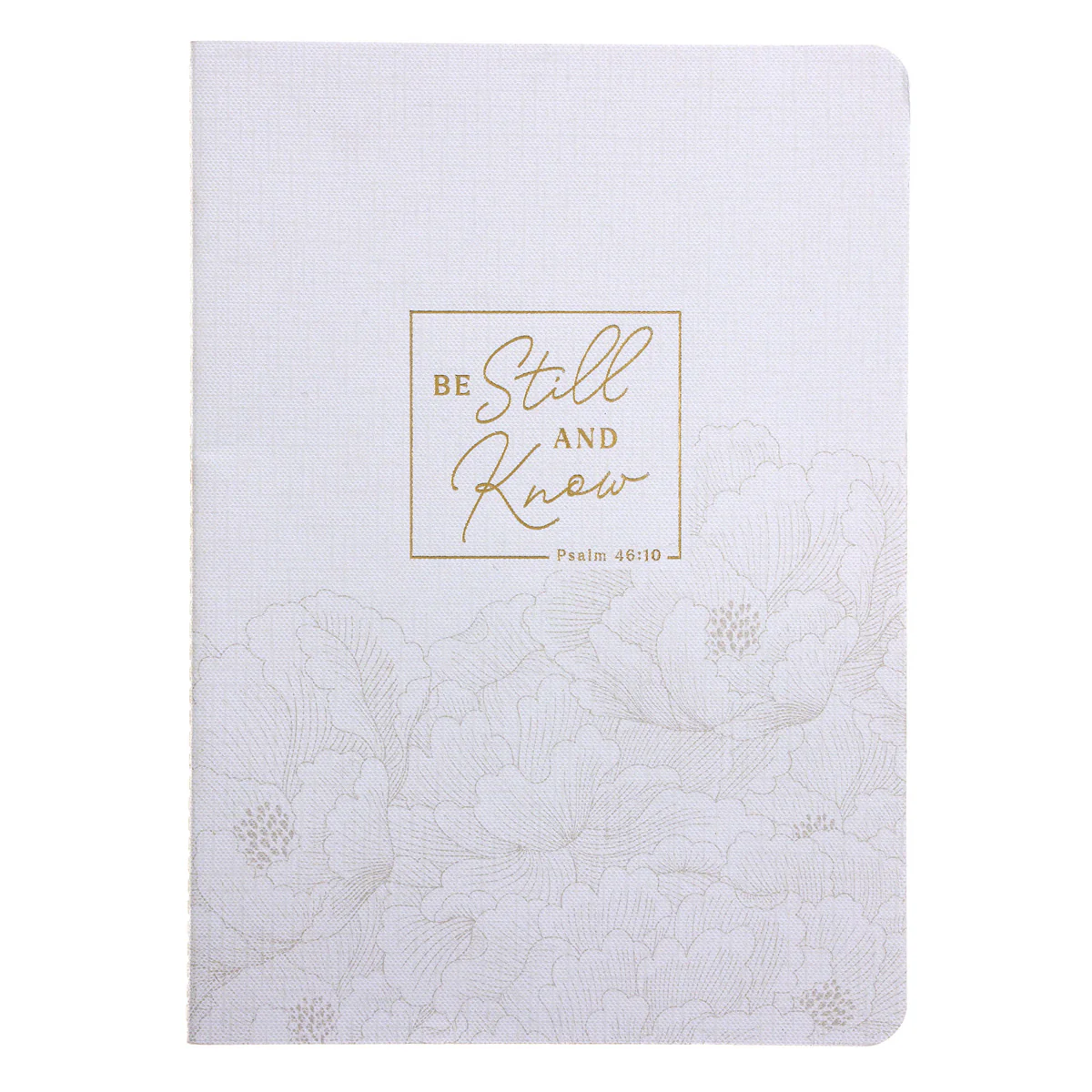 Be Still and Know White Notebook