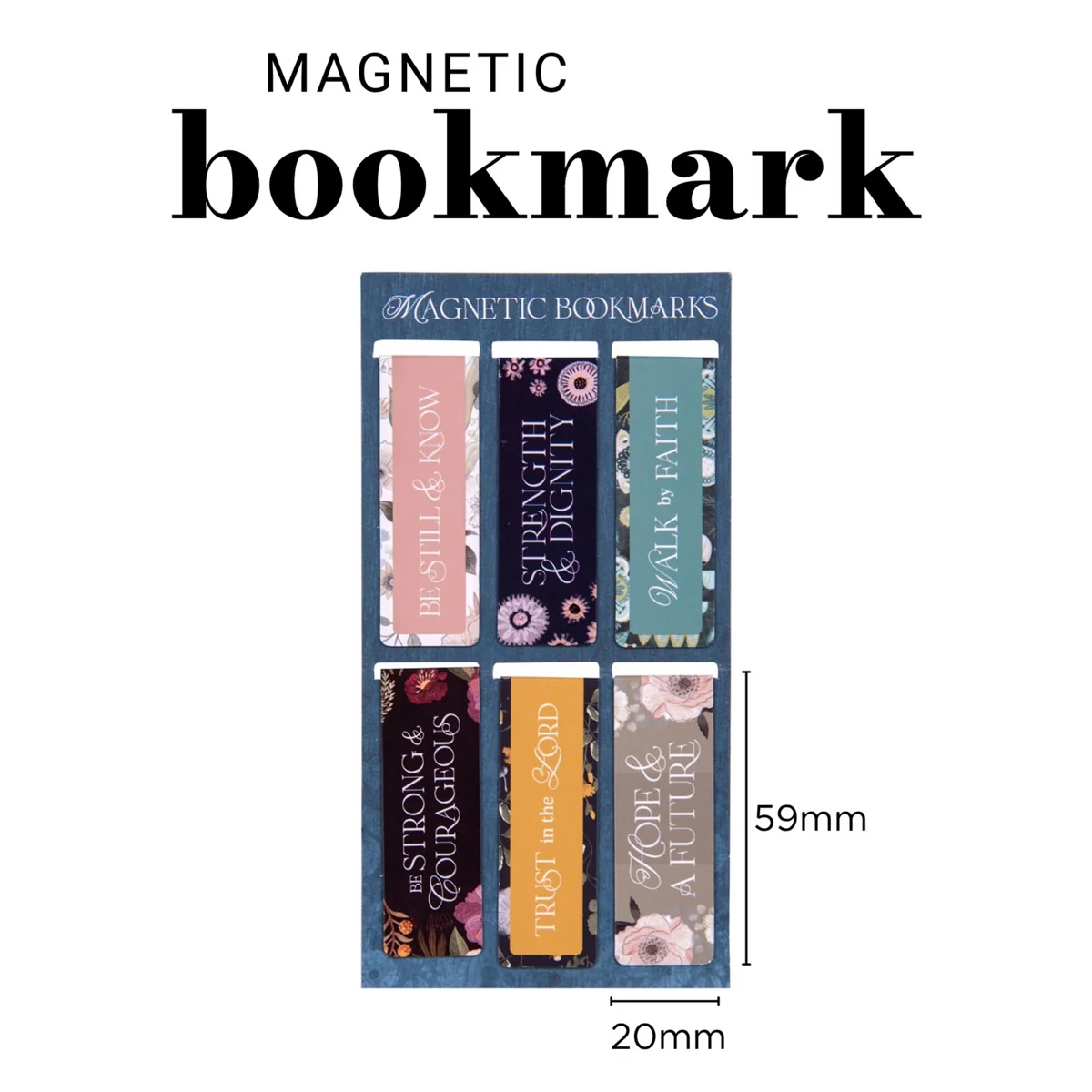 Be Still and Know Six-Piece Magnetic Bookmark Set - Image 3