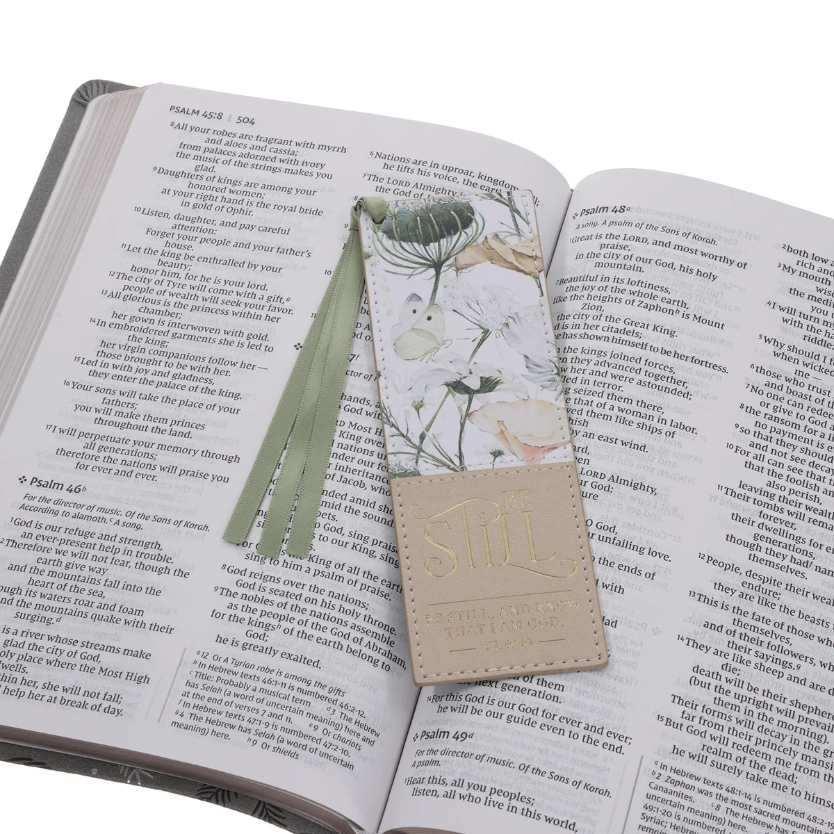Be Still Faux Leather Bookmark - Image 3