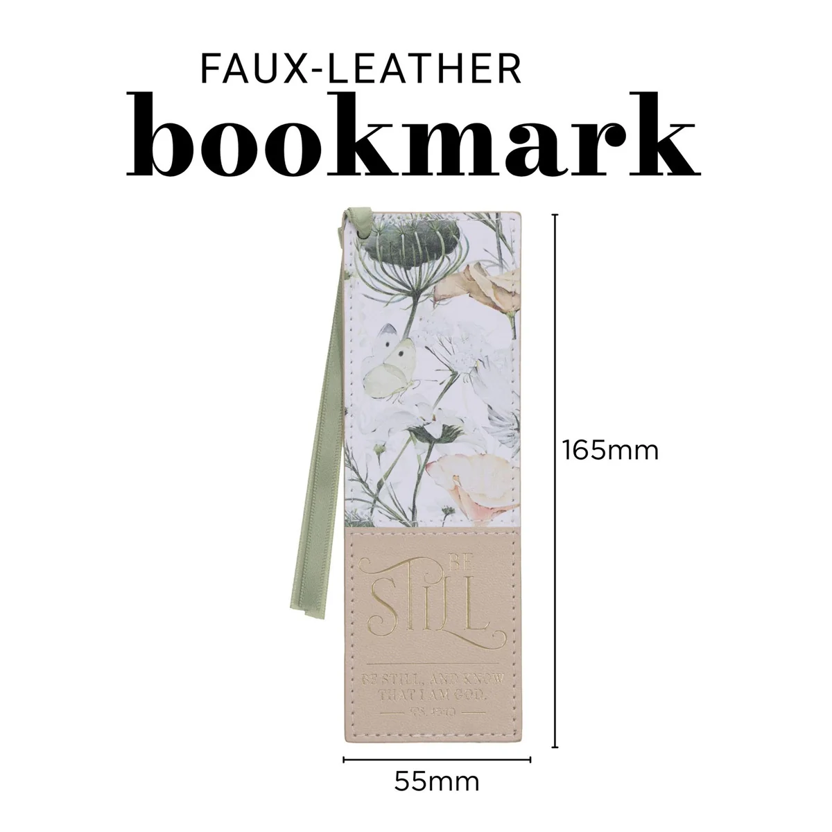 Be Still Faux Leather Bookmark - Image 4