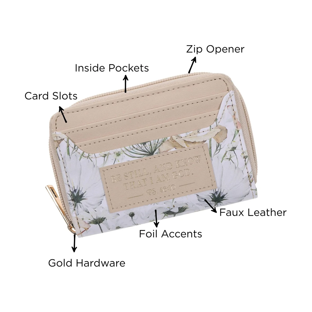 Be Still and Know That I Am God Faux Leather Woman's Wallet - Image 5