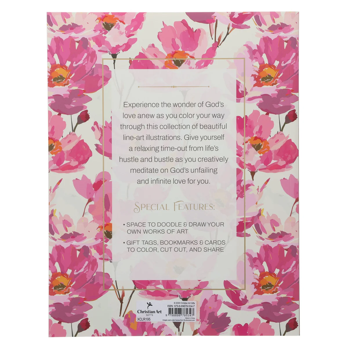 Be Still and Know That I Am God Floral Coloring Book (Paperback) - Image 2