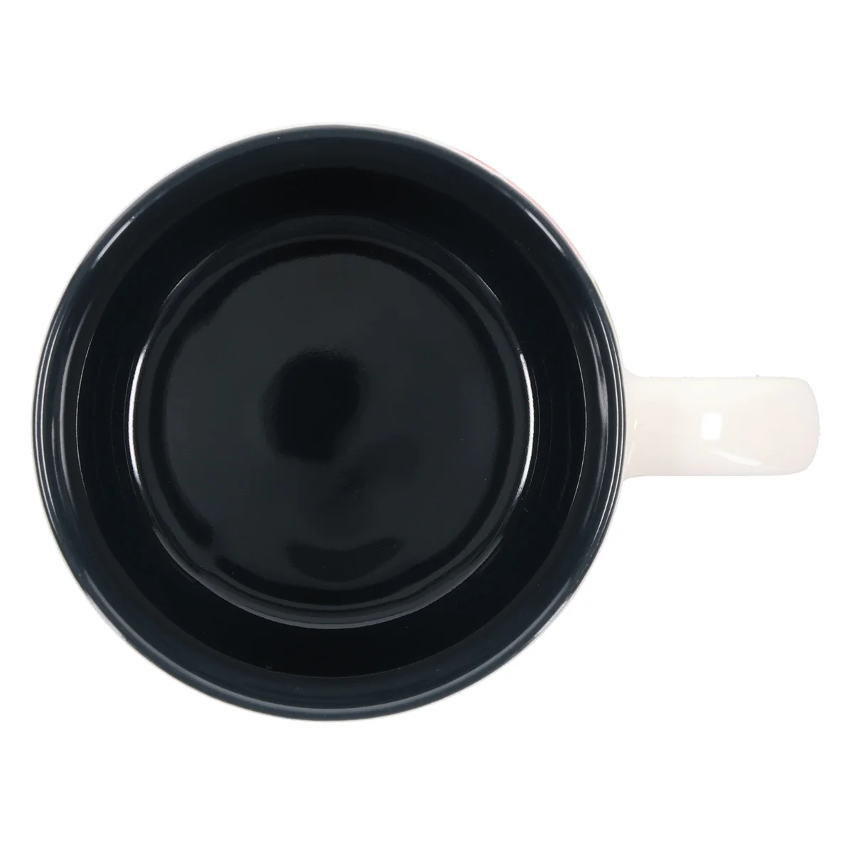 Be Still and Know That I Am God White Ceramic Mug with Navy Interior - Image 3